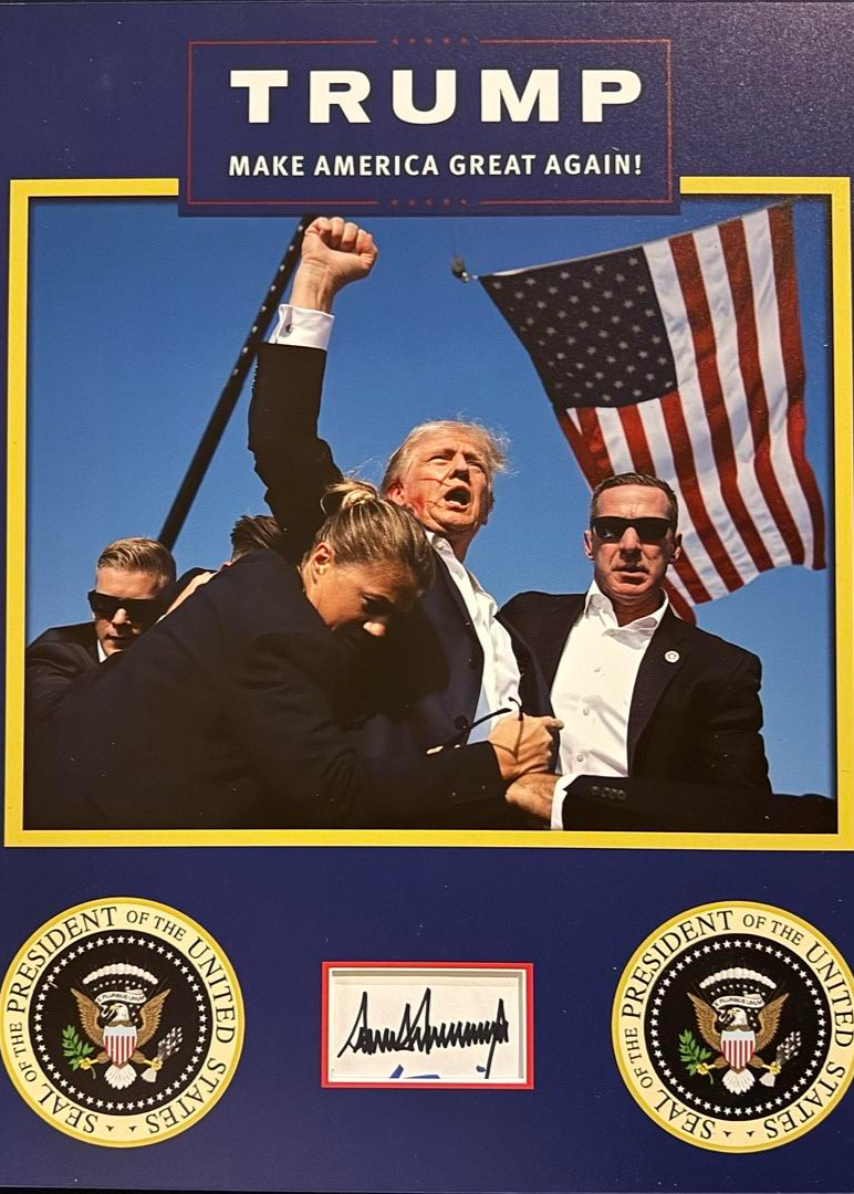 Donald Trump Signed & Matted Bookplate Cut Signature - Koschal COA #04